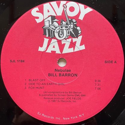 BILL BARRON / NEBULAE on Savoy LP "The Tenor Stylings of Bill Barron" SJL-1184