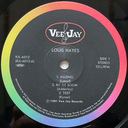 LOUIS HAYES feat. YUSEF LATEEF on Vee-Jay - Japan LP RJL-6012