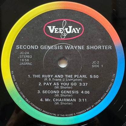 WAYNE SHORTER / SECOND GENESIS on Vee-Jay - Japan LP JC-2