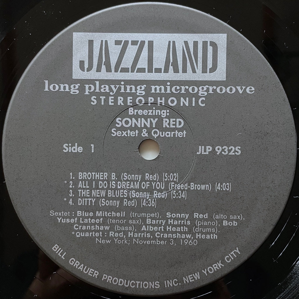 SONNY RED with YUSEF LATEEF / BREEZING on Jazzland - Japan LP NM VIJJ-30047 obi