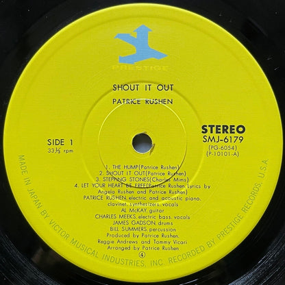 PATRICE RUSHEN / SHOUT IT OUT on Prestige - Japan LP Jazz Funk Soul SMJ-6179