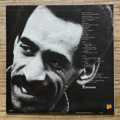 JOHN TCHICAI / CADENTIA NOVA DANICA on UK Polydor - Japan Freedom LP NM PA-9716