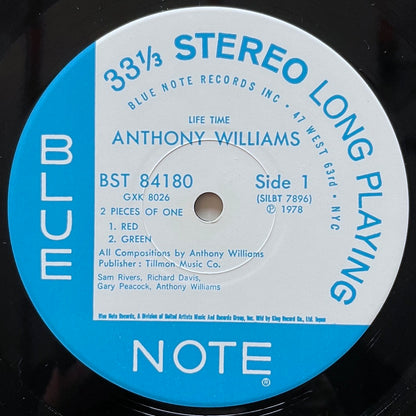 ANTHONY WILLIAMS / LIFE TIME on Blue Note - Japan King LP GXK-8026