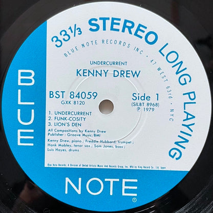 KENNY DREW / UNDERCURRENT on Blue Note - Japan King LP GXK-8120
