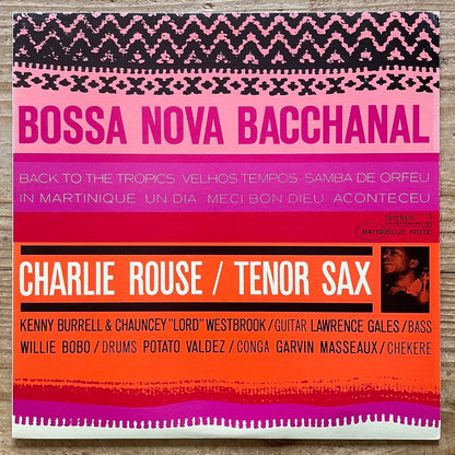 CHARLIE ROUSE / BOSSA NOVA BACCHANAL on Blue Note - Japan King PROMO LP GXK-8206