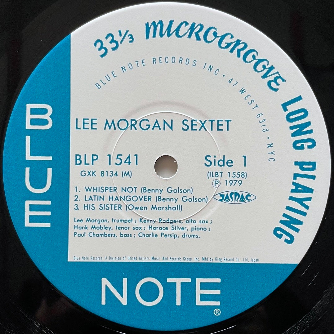 LEE MORGAN SEXTET BLP1541 on Blue Note - Japan King LP GXK-8134