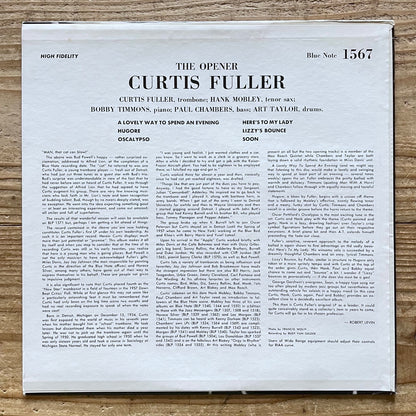 CURTIS FULLER / THE OPENER - US Blue Note UA MONO LP NM BLP1567