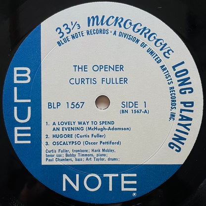 CURTIS FULLER / THE OPENER - US Blue Note UA MONO LP NM BLP1567