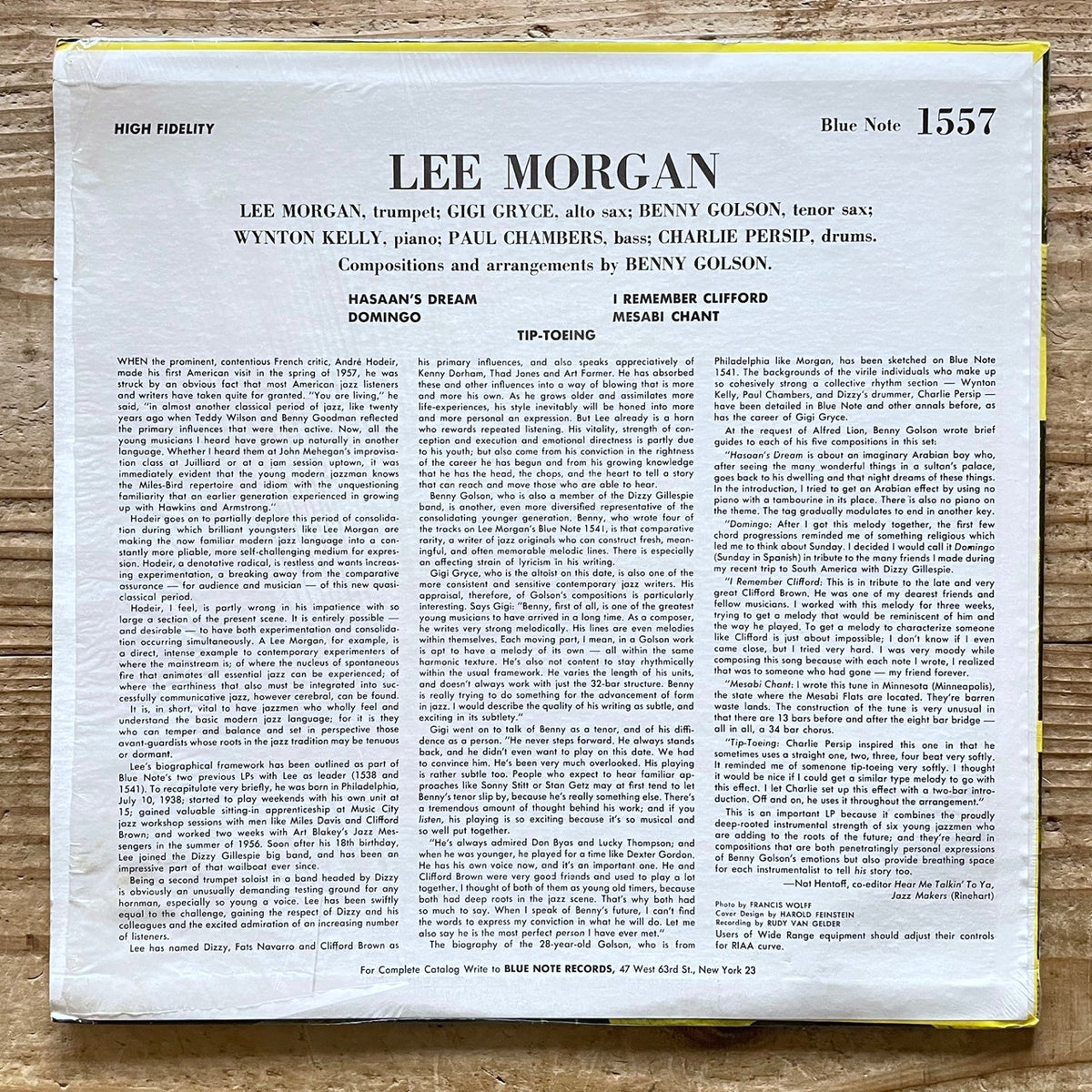LEE MORGAN / VOL.3 on Blue Note - US UA MONO LP BLP 1557