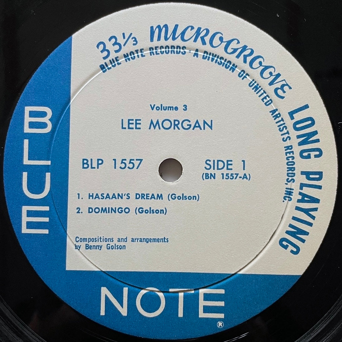 LEE MORGAN / VOL.3 on Blue Note - US UA MONO LP BLP 1557