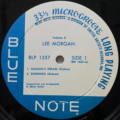 LEE MORGAN / VOL.3 on Blue Note - US UA MONO LP BLP 1557