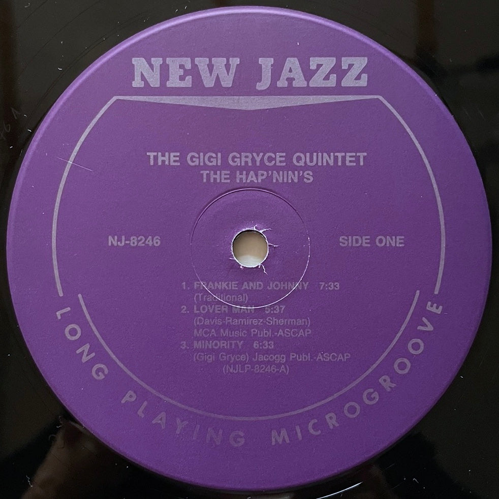 GIGI GRYCE QUINTET / THE HAP'NIN'S on New Jazz - Japan LP NM WWLJ-7041