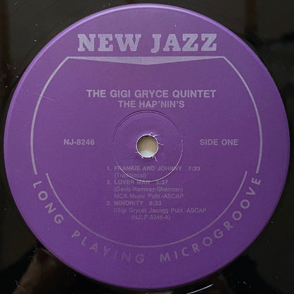 GIGI GRYCE QUINTET / THE HAP'NIN'S on New Jazz - Japan LP NM WWLJ-7041