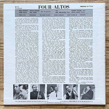 PHIL WOODS, SAHIB SHIHAB / FOUR ALTOS on Prestige - Japan MONO LP VIJ-5044
