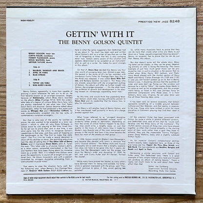 BENNY GOLSON / GETTIN' WITH IT on New Jazz - Japan LP VIJ-5035