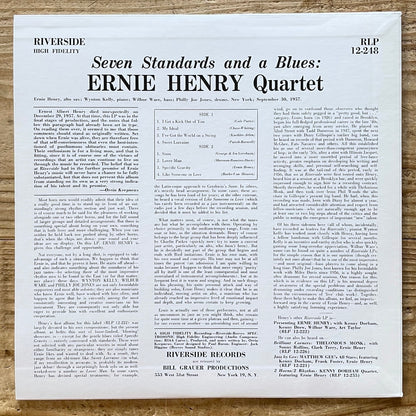 ERNIE HENRY QUARTET / SEVEN STANDARDS AND A BLUES on Riverside - Japan MONO LP NM VIJJ-30040