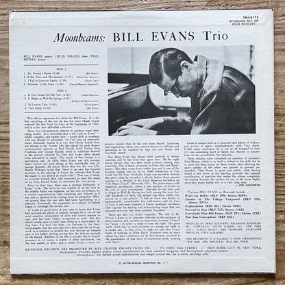 BILL EVANS TRIO / MOONBEAMS on Riverside - Japan LP SMJ-6175