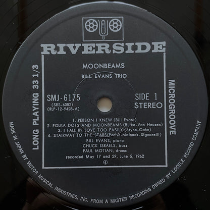 BILL EVANS TRIO / MOONBEAMS on Riverside - Japan LP SMJ-6175