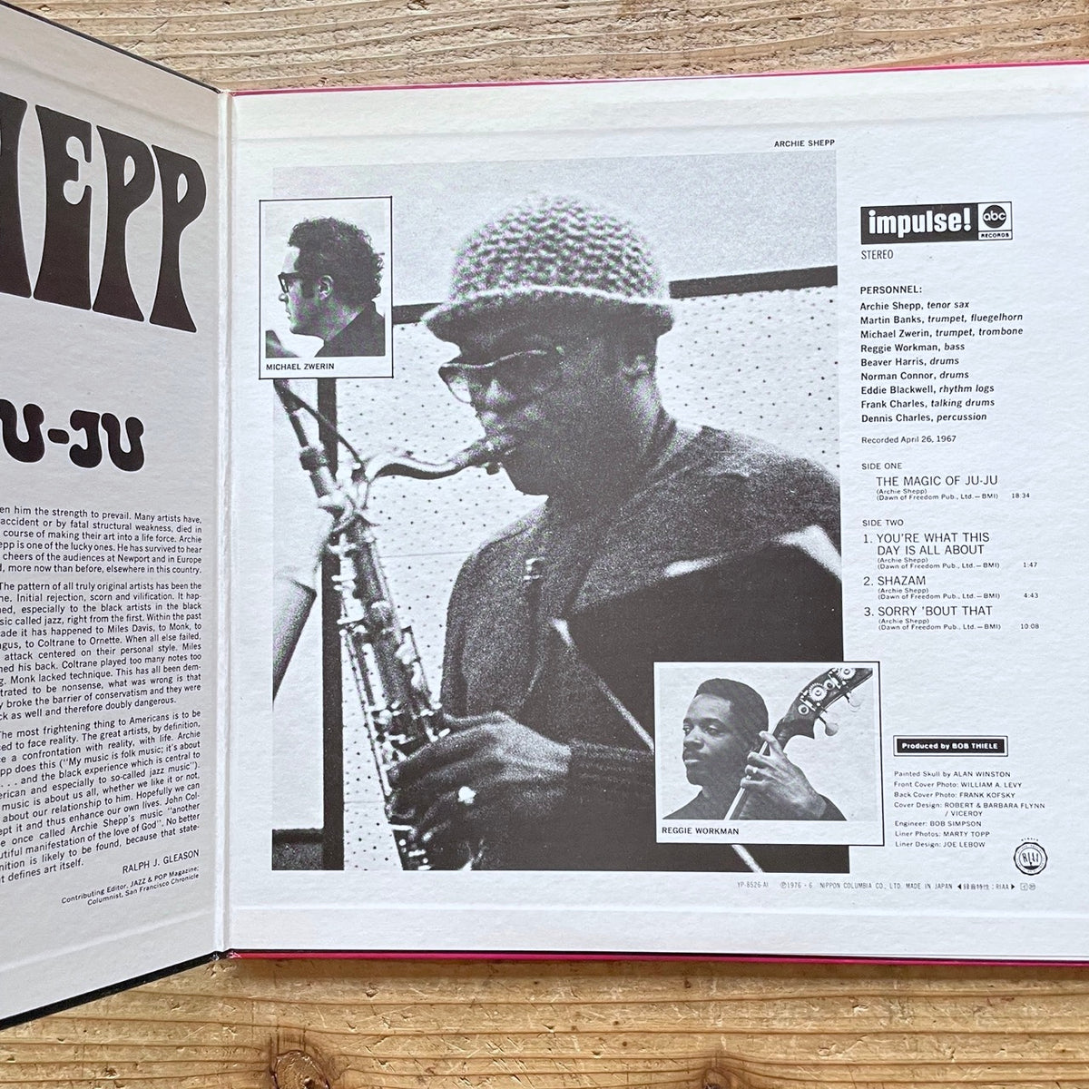 ARCHIE SHEPP / MAGIC OF JU-JU on Impulse - Japan GF LP NM YP-8526-AI
