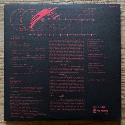 ANTHONY BRAXTON / TOWN HALL 1972 (2LP) - Japan Trio Original LP PA-3008/9