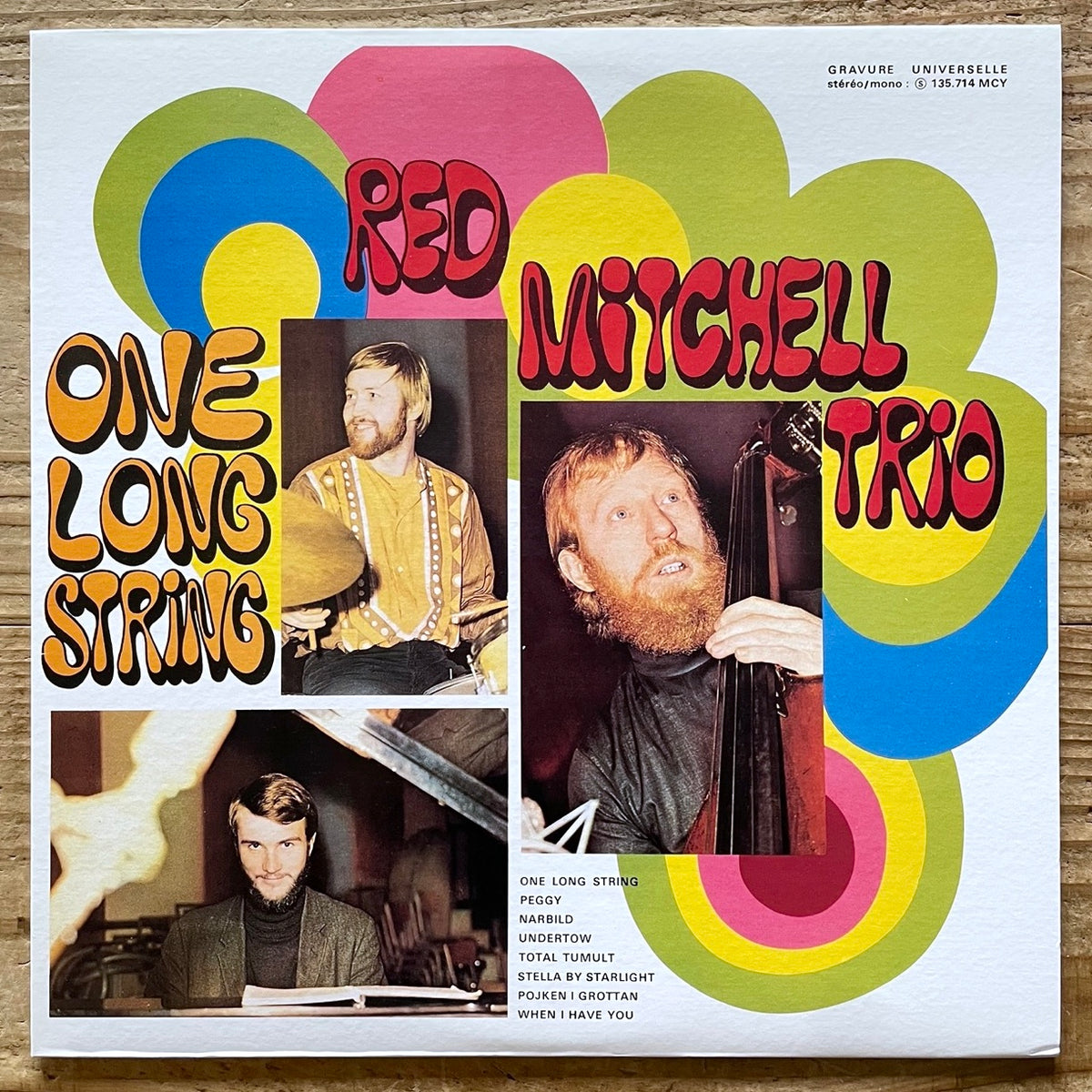 RED MITCHELL TRIO feat. BOBO STENSON / ONE LONG STRING on French Mercury - Japan LP NM DMJ-5034