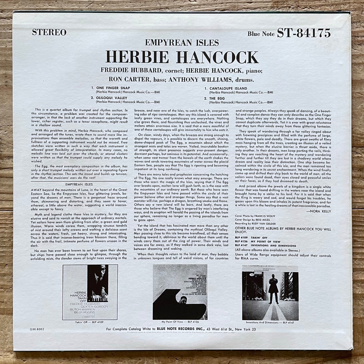 HERBIE HANCOCK / EMPYREAN ISLES on Blue Note - Japan King LP GXK-8002