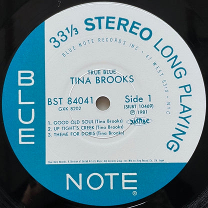 TINA BROOKS / TRUE BLUE on Blue Note - Japan King LP GXK-8202