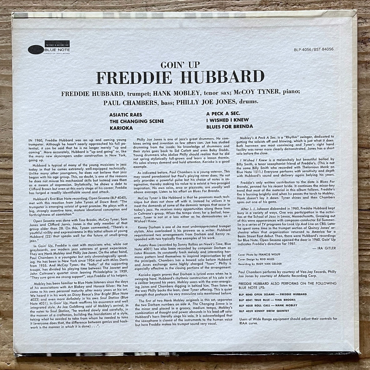 FREDDIE HUBBARD / GOIN' UP on Blue Note - 1972 US UA Stereo LP BST-84056