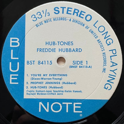 FREDDIE HUBBARD / HUB-TONES on Blue Note - 1972 US UA Stereo VAN GELDER BST-84115