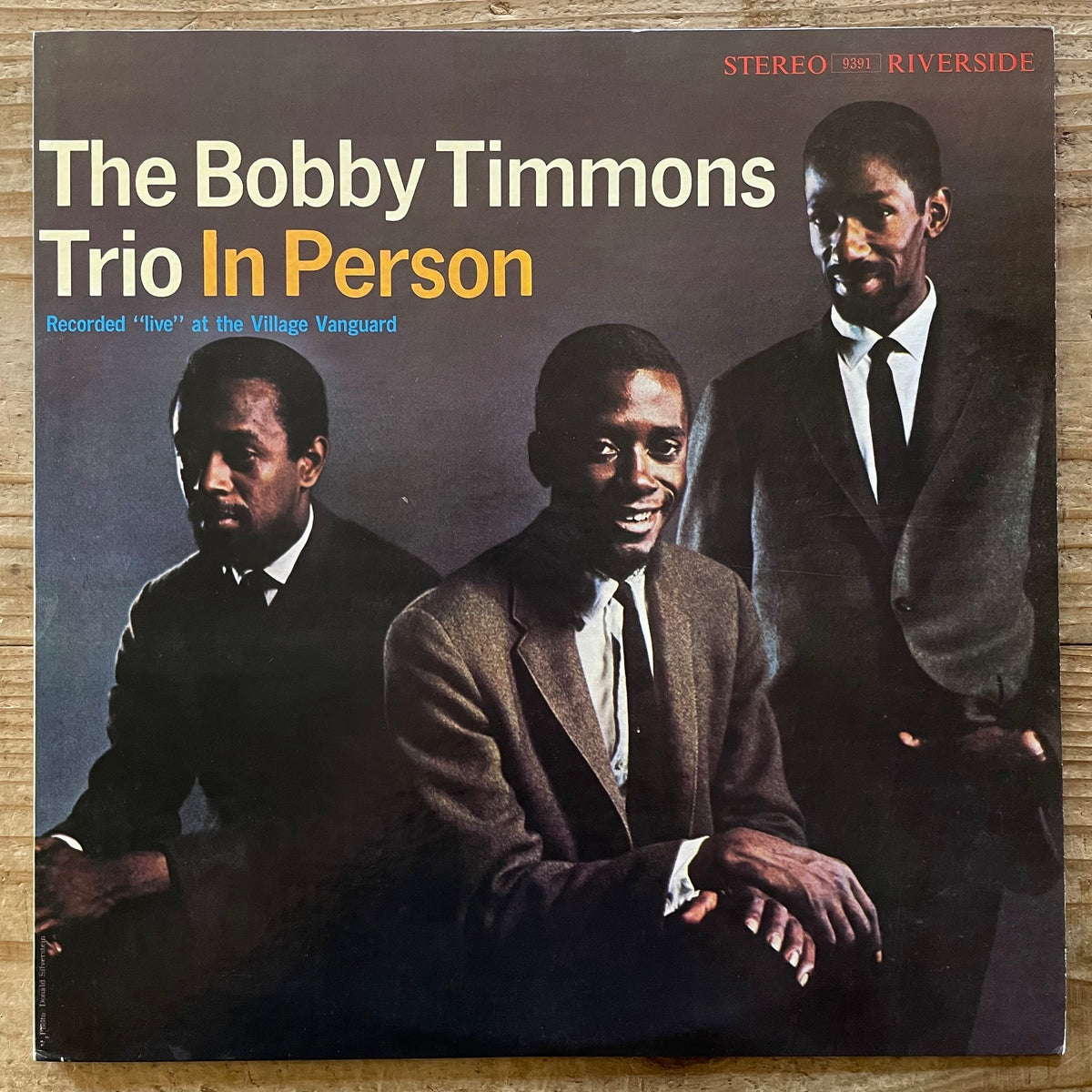 BOBBY TIMMONS TRIO / IN PERSON on Riverside - Japan LP SMJ-6110
