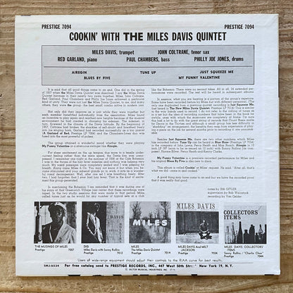 MILES DAVIS QUINTET / COOKIN' on Prestige - Japan MONO LP SMJ-6534