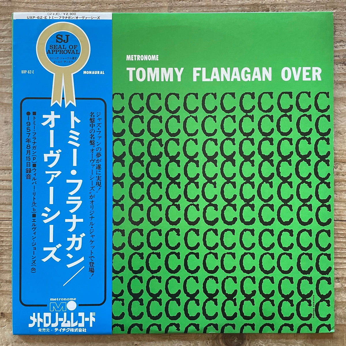 TOMMY FLANAGAN / OVERSEAS on Metronome - Japan MONO LP UXP-62-E obi
