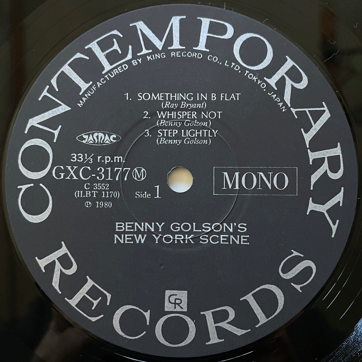 BENNY GOLSON / NEW YORK SCENE on Contemporary - Japan King MONO LP GXC-3177 obi