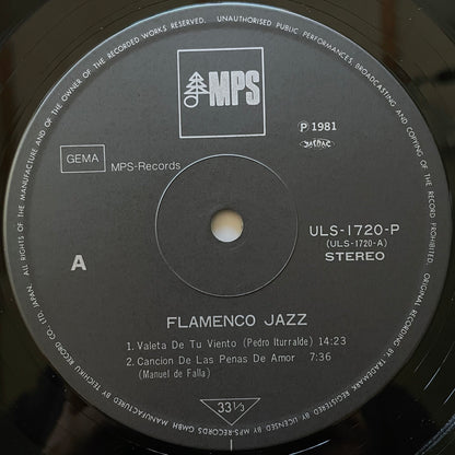 PEDRO ITURRALDE / FLAMENCO JAZZ on German MPS - Japan LP NM ULS-1720-P obi