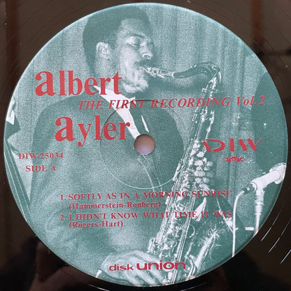 ALBERT AYLER / THE FIRST RECORDING VOL.2 - Japan DIW Original LP DIW-25034