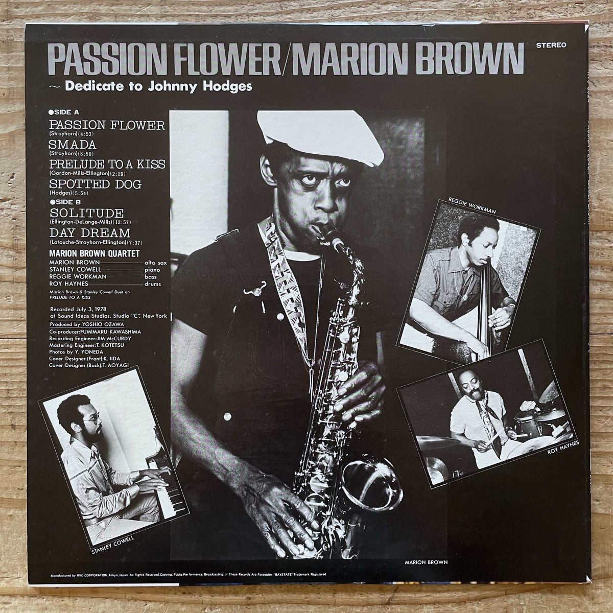 MARION BROWN / PASSION FLOWER - Japan Baystate Original LP RVJ-6024