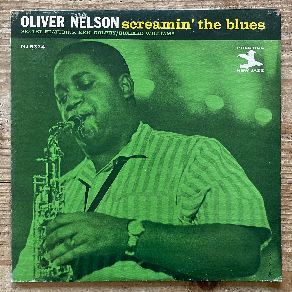 OLIVER NELSON SEXTET feat. ERIC DOLPHY / SCREAMIN' THE BLUES on New Jazz - US MONO RVG NJLP8324