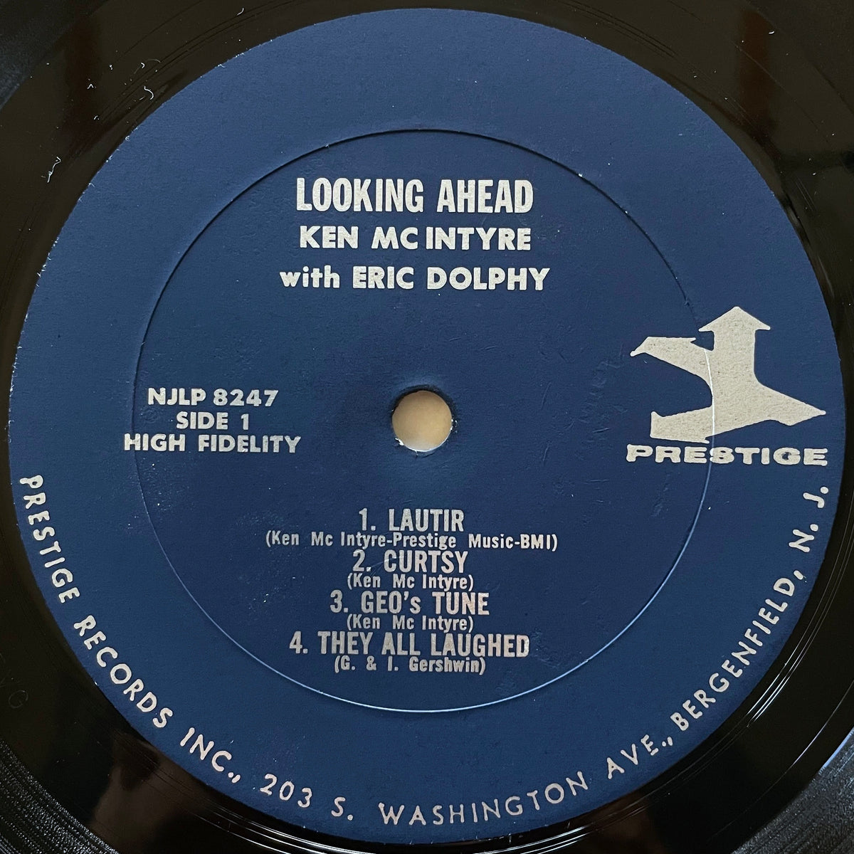 KEN McINTYRE with ERIC DOLPHY / LOOKING AHEAD on New Jazz - US MONO RVG NJLP8247