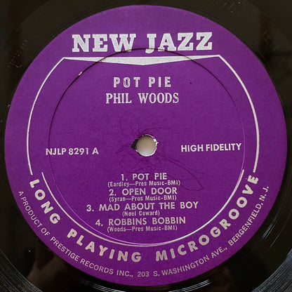 PHIL WOODS with JON EARDLEY / POT PIE on New Jazz - US Original LP RVG NJLP 8291
