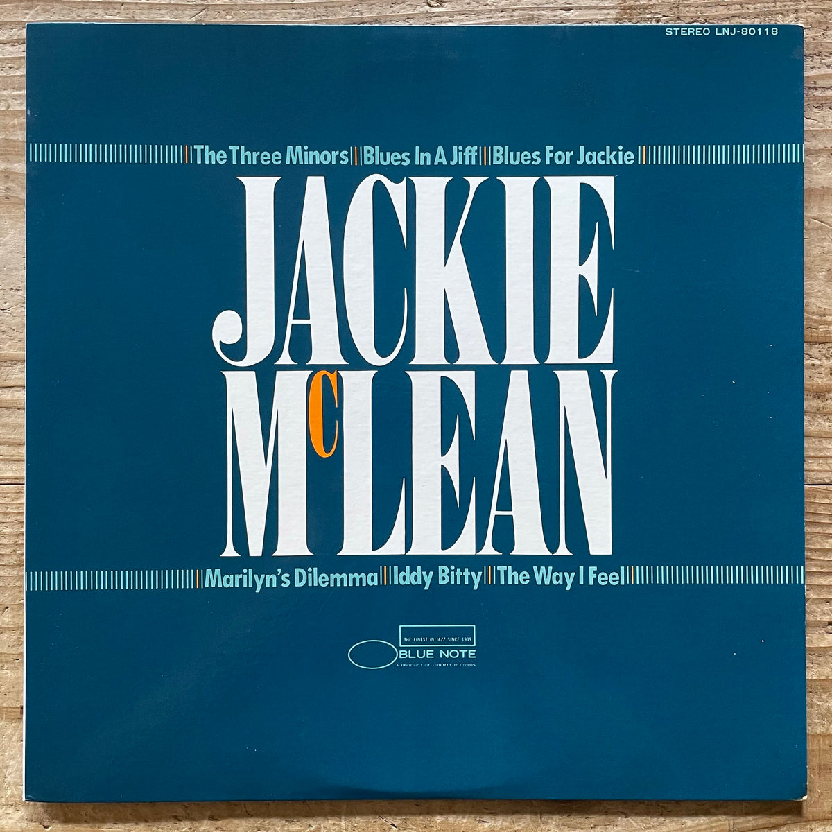 JACKIE McLEAN QUINTET on Blue Note BST-84116 - Japan Original LP LNJ-80118