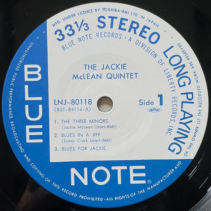 JACKIE McLEAN QUINTET on Blue Note BST-84116 - Japan Original LP LNJ-80118
