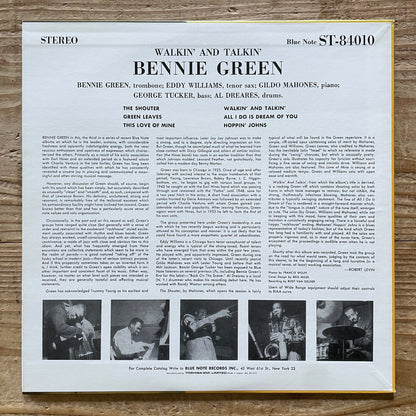 BENNIE GREEN / WALKIN' AND TALKIN' on Blue Note - Japan LP NM BN4010