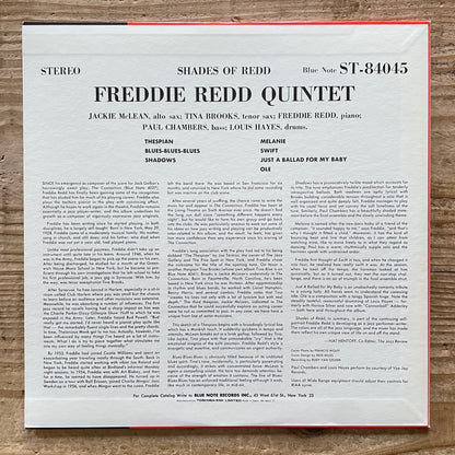FREDDIE REDD QUINTET / SHADES OF REDD on Blue Note - Japan LP NM BN4045