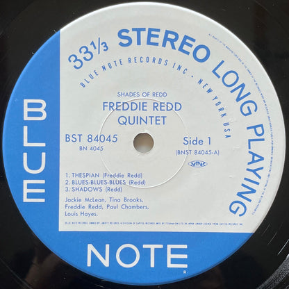 FREDDIE REDD QUINTET / SHADES OF REDD on Blue Note - Japan LP NM BN4045