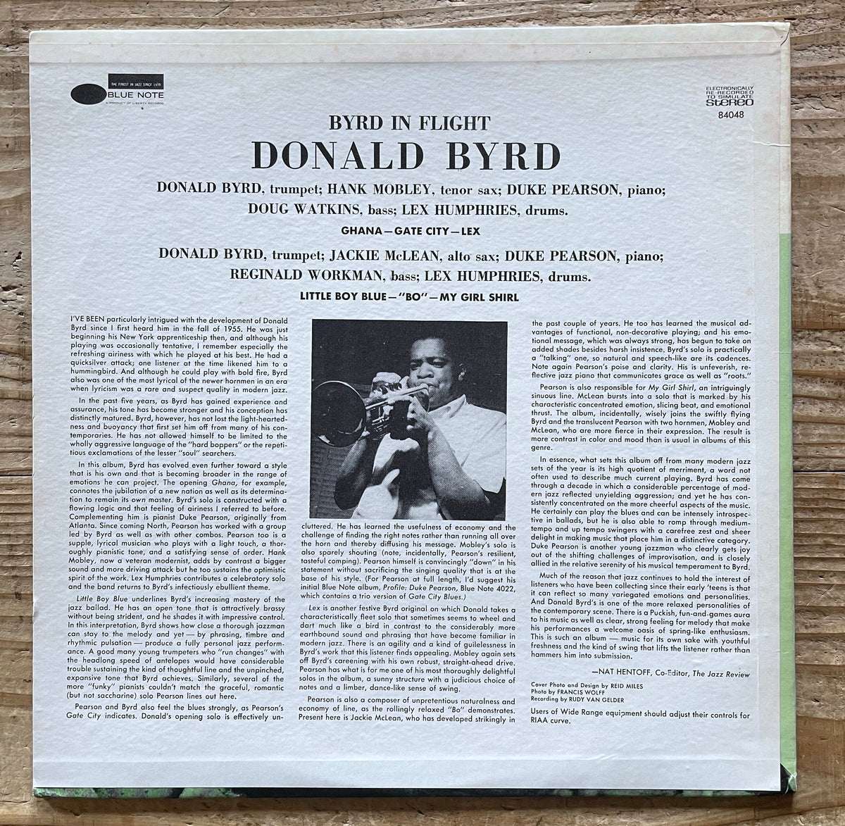 DONALD BYRD / BYRD IN FLIGHT on Blue Note - US Liberty BST-84048