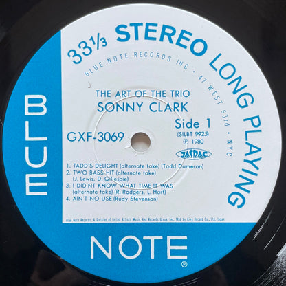 SONNY CLARK / THE ART OF THE TRIO on Blue Note - Japan Original LP NM GXF-3069