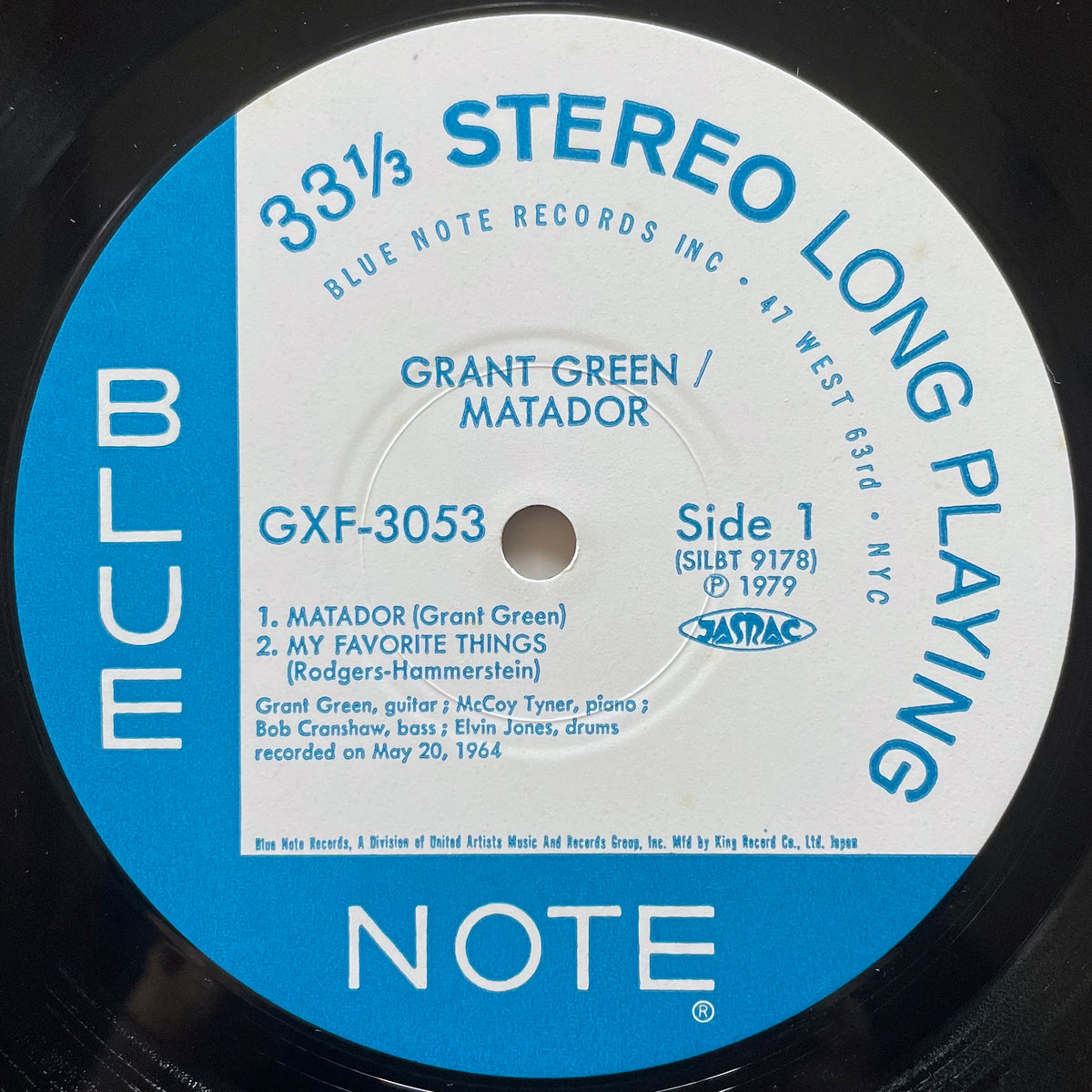 GRANT GREEN / MATADOR on Blue Note - Japan Original LP GXF-3053