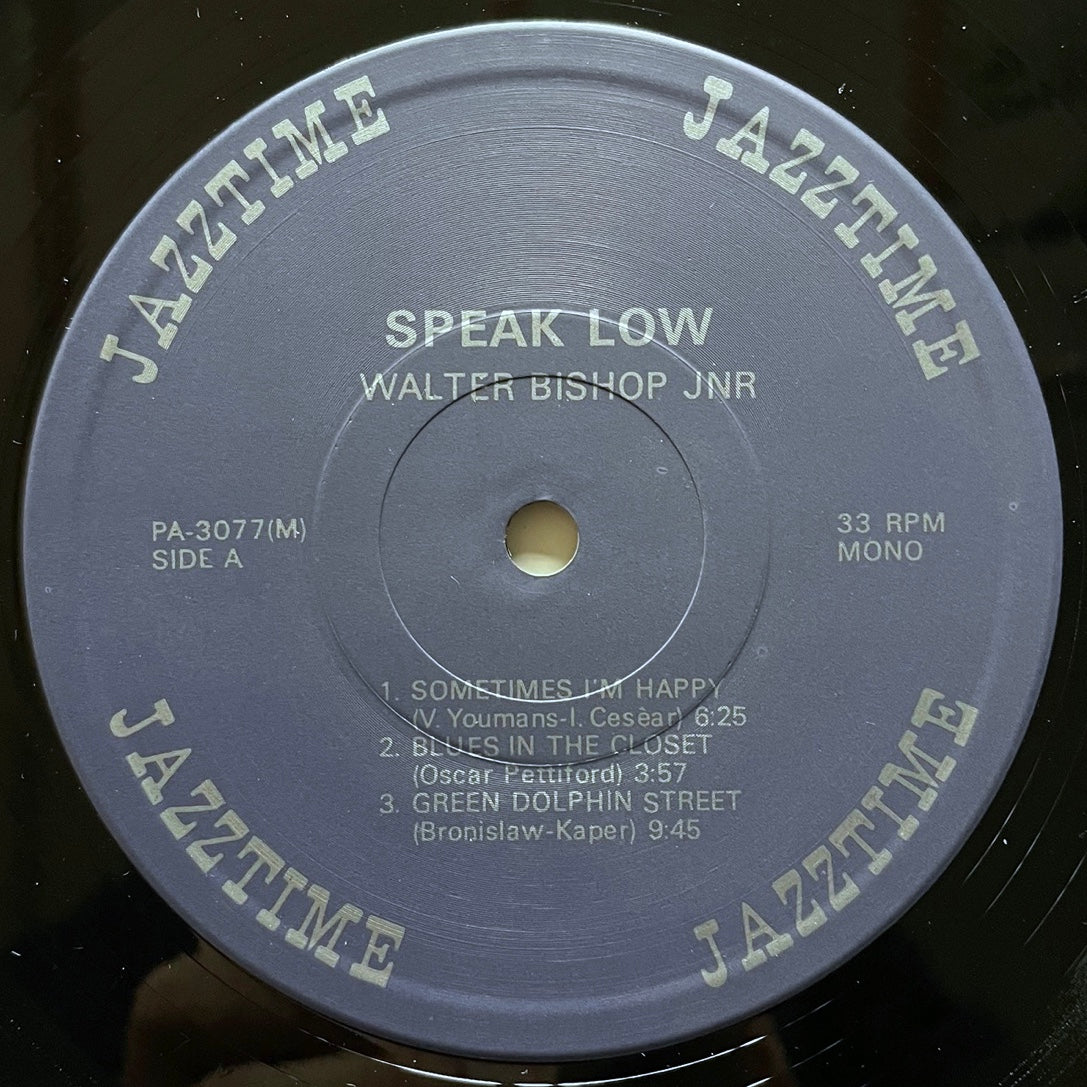 WALTER BISHOP JR. TRIO / SPEAK LOW - Japan Jazztime LP PA-3077