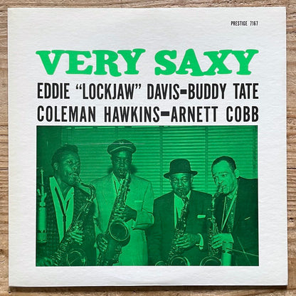 EDDIE LOCKJAW DAVIS, COLEMAN HAWKINS / VERY SAXY on Prestige - Japan LP VIJ-5069