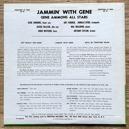 GENE AMMONS / JAMMIN' WITH GENE on Prestige - Japan MONO LP VIJ-5039